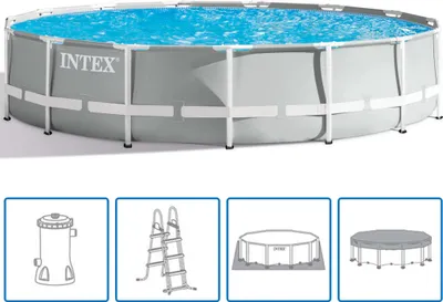 Produktbild von Intex Prism Frame Swimmingpool-Set Rund 457 x 107 cm 26724GN