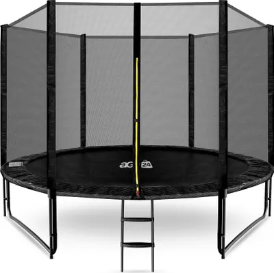 Produktbild von Aga SPORT PRO Trampolin 305 cm Schwarz + Sicherheitsnetz + Leiter