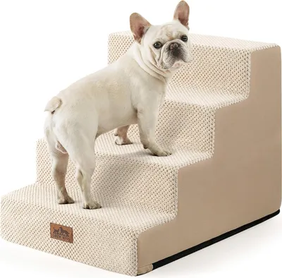 Produktbild von Breite Hundetreppe für das Bett (beige 60x45x45 4)