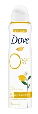Zdjęcie produktu dla Dove - 0% ALU Citrus & Peach 48h Deodorant - Dezodorant eliminujący bakterie spowodowane poceniem się 150ml