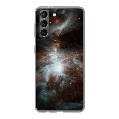 Produktbild von MuchoWow® Handyhülle Schutzhülle Hülle für Samsung Galaxy S21 Galaxie - Planet - Sterne Silikon Softcase Handy Hülle - Softcase