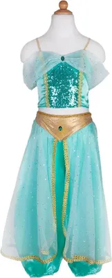 Immagine prodotto di Set Jasmine Princess – Costume da principessa orientale per bambini, 3-4 anni