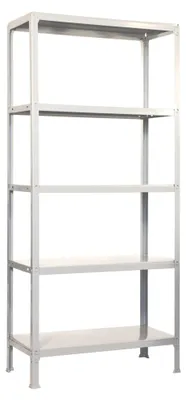 Image de Etagère Légère Sans Vis Fileclick Plus 5/360 Blanc Blanc 1800x1000x360 - Simonrack