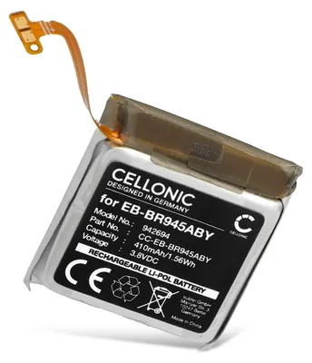 Image de CELLONIC 1x Batterie pour Montre connectée et bracelet de fitness Compatible avec Samsung Galaxy Watch 6 - 44mm, EB-BR945ABY - (410mAh, 3.8V)