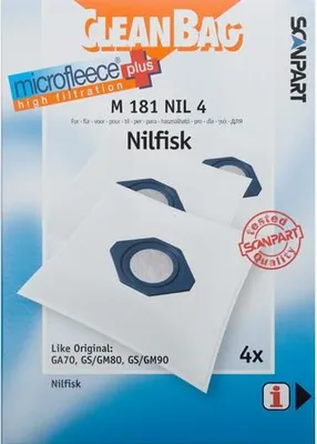 Image de Scanpart Microfleece+ Sac à poussière Nilfisk Ga70-Gs80-90