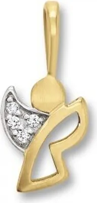 Produktbild von Anhänger Engel Zirkonia 333/- Gelbgold