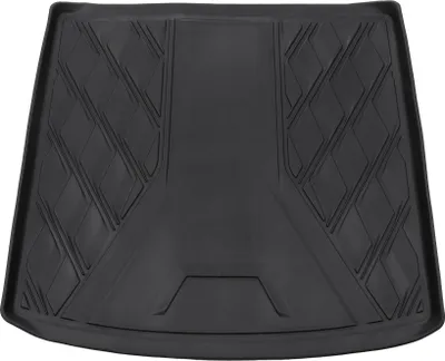 Produktbild von Cargo Liner Kofferraummatte Kofferraum Gepäck Kofferraumwanne Matte für Porsche Cayenne 5 Sitze 2019-2024 Schwarz TPE 1 Stück Flaches Gesicht Diamantmuster Hinten Rutschfest