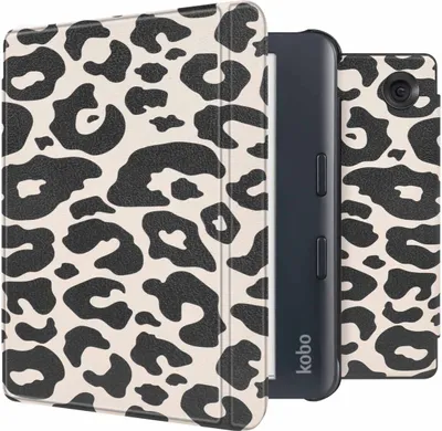 Obrázek produktu pro imoshion Design Slim Hard Case Sleepcover s podstavcem Kobo Libra Barva - Leopard