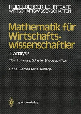 Produktbild von Mathematik für Wirtschaftswissenschaftler
