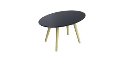 Imagen del producto de Mesa auxiliar estilo escandinavo, 650 x 350 x 400 mm (ancho x alto x profundidad), MDF