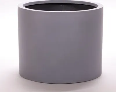 Produktbild von Elegant Einrichten | Pflanzkübel | Fiberglas | zylindrisch | D50xH40cm | grau.