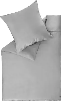 Produktbild von SCHÖNER WOHNEN-Kollektion Satin Bettwäsche PLAIN Grau 135 x 200 cm