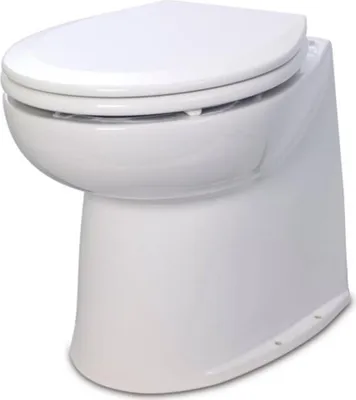 Image de Jabsco 58280-3012 DeLuxe Toilettes à chasse d'eau avec pompe de rinçage 12V et arrière droite