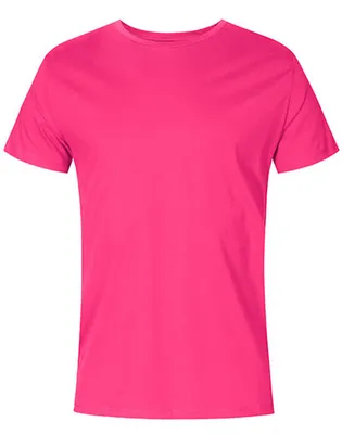Image de X.O by Promodoro 1400 | T-Shirt Roundneck Homme, Coton Peigné - Couleur : Bright Rose - Taille : L