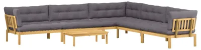 Produktbild von 6 Stück Garten Pallet Sofa Einheiten Massivholz Akazie