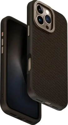 Produktbild von Uniq Keva Max Magclick Ladekamera-Ständerhülle für iPhone 16 Pro Max - Braun