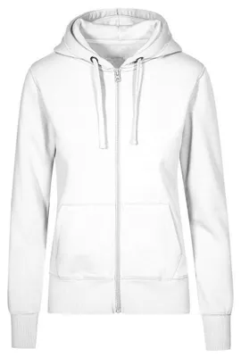 Produktbild von X.O By Promodoro - Hoodie mit durchgehendem Reißverschluss für Damen LT5163 (M) (Weiß)