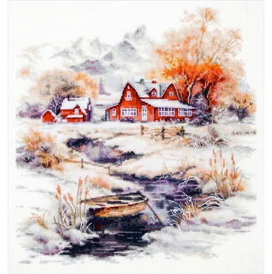 Obrázok produktu pre Sada na výšivku krížikmi "Dych novembra", 26x29 cm