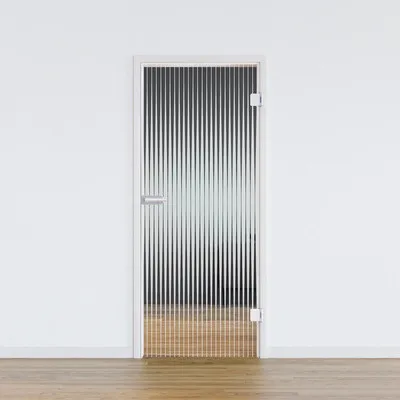 Produktbild von Pertura Glastür Glera Ripple 01 709 x 1972 x 8 mm Rechts für Beschlag Studio Office