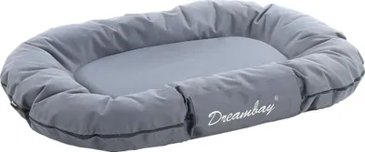 Produktbild von Flamingo Kissen Dreambay oval grau, Maße: 80 x 60 x 14 cm