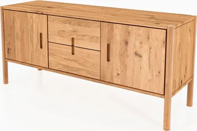 Produktbild von Kommode Zola Wildeiche massiv 142x64 cm mit 2 Schubladen und 2 Türen