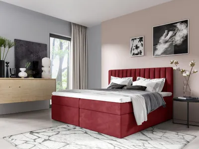Produktbild von YOURHOUSE24 Boxspringbett Paso Bonell-Matratze und Topper, mit zwei Bettkästen für die Bettwäsche, kontinentales Bett (Farbe: Fresh 08, Größe: 160x200 cm)