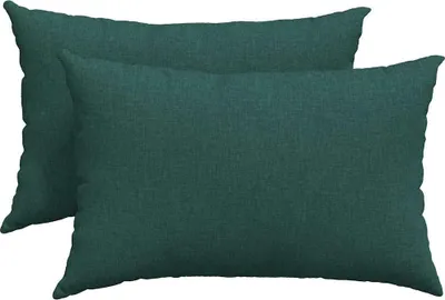 Produktbild von vidaXL Sofakissen 2 pcs Dunkelgrün 60 x 40 cm Stoff