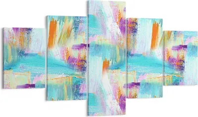 Produktbild von Bild auf Leinwand - Leinwandbild - Abstraktion modern - 125x70cm - Wand Bild - Wanddeko - Leinwanddruck - Bilder - Kunstdruck - Wanddekoration - Leinwand bilder - Wandkunst - EA125x70-3823