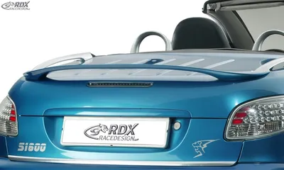 Produktbild von RDX Racedesign Heckspoiler kompatibel mit Peugeot 206 CC (PUR-IHS), blau