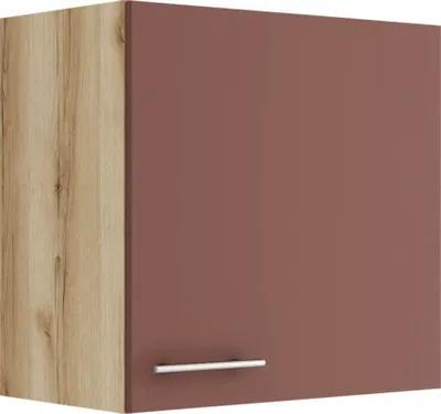 Zdjęcie produktu dla Szafka wisząca Optifit Bari407 szer. x głęb. x wys. 60 x 34,6 x 57,6 cm rdzawoczerwony matowy zdemontowany odwracalny zawias KUBA O606-9+