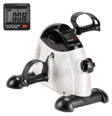 Immagine prodotto di Pedaliera trainer cyclette da seduti - Elettrica - Display LCD digitale - Resistenza regolabile - Base antiscivolo