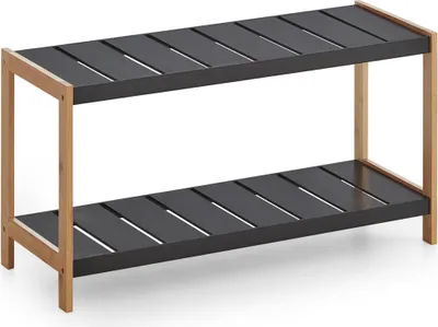 Produktbild von Karin Schuhschrank 1 Regalboden schwarz, Bambus.
