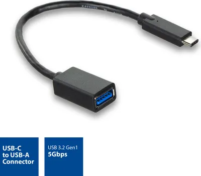 Obrázok produktu pre ACT AC7340, 0,2 m, USB C, USB A, USB 3.2 Gen 1 (3.1 Gen 1), 5 Gbit/s, Čierna