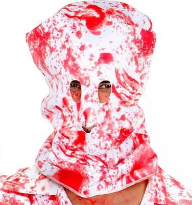 Produktbild von Blutige Weiße Kapuzen Maske