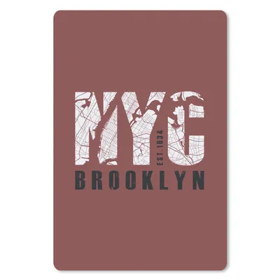 Produktbild von MuchoWow® Mauspad Mousepad New York - NYC - Karte 40x60 cm - Mousepads - Maus Mat - Pad - Mausunterlage - Schreibtisch Accesoire