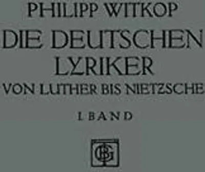 Obrázek produktu pro Die Deutschen Lyriker