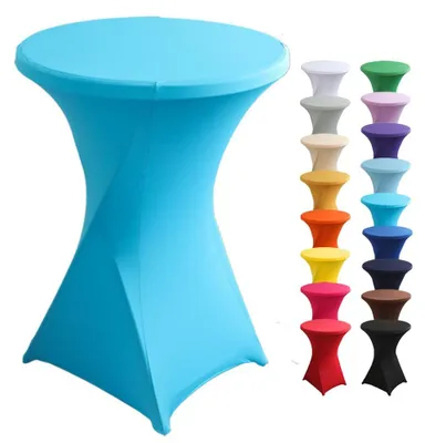 Obrázek produktu pro Elastické potahy na stoly, vhodné pro kulaté stoly o průměru 60/80 cm, omyvatelné a odolné proti skvrnám