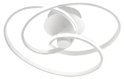 Produktbild von Diva P/P Weiße Deckenleuchte – 42 W, 3000 K, 2200 lm LED-Deckenleuchte aus Aluminium und opalfarbenem Silikon, dimmbar, Phasenanschnitt – Gealuce