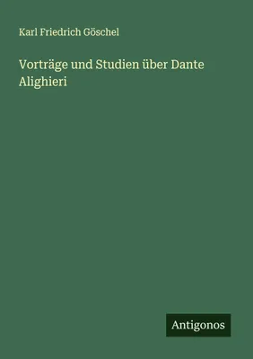 Produktbild von Vorträge und Studien über Dante Alighieri