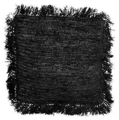 Produktbild von Bazar Bizar Die Raffia Kissenbezüge Square - Black - 60x60