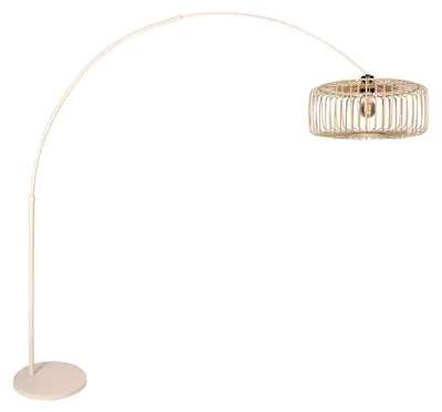 Produktbild von Steinhauer - stehlampe - Sparkled Light - beige natürlich - bambus metall - bogenlampe - E27 - 4320CR