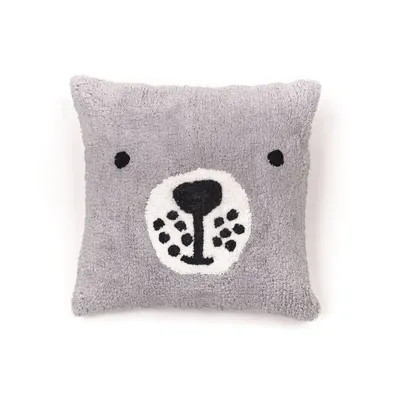 Productafbeelding van Pluche knuffelkussen voor kinderen, MAGIC JUNGLE, blauw, 40 x 40 cm