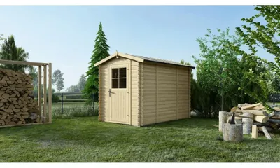 Immagine prodotto di Casetta da giardino in legno - 5.7m2 - 1.9x3m - 28mm - colore: naturale