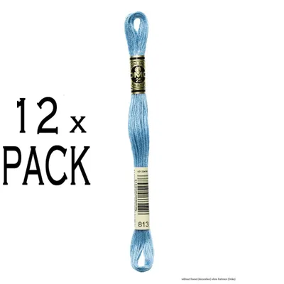 Immagine prodotto di 12x DMC Filo per ricamo Mouline Special 117mc -813, 6 fili, 8m