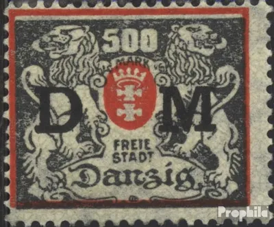 Produktbild von Briefmarken Danzig 1923 Mi D39 postfrisch Dienstmarke