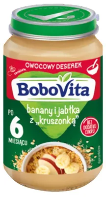 Image de Mus BV Banane Pomme Crumble pour enfants après X mois 190 g
