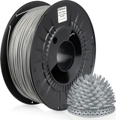 Produktbild von MIDORI® 3D Drucker 1,75mm PLA Filament 1kg Spule Rolle Premium Aluminium Weiß RAL9006