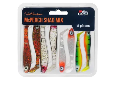 Produktbild von Abu Garcia McPerch Shad Mix - 8 Gummifische im Set