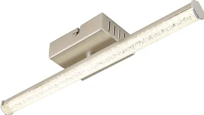 Immagine prodotto di Plafoniera LED, nichel opaco, cristalli, L 34,2 cm