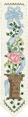 Immagine prodotto di Il segnalibro Le Bonheur des Dames da ricamare a punto croce "Marie Antoinette", schema di conteggio, 5x20cm